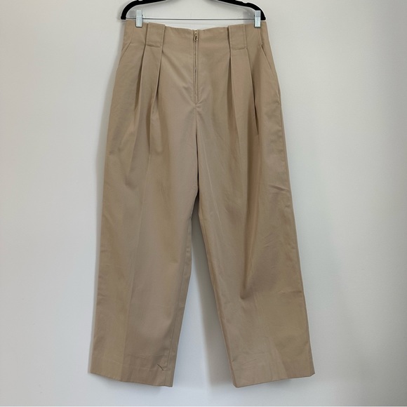 SANDRO High Waisted Pleated Wide Leg Trouser - Picture 3 of 16